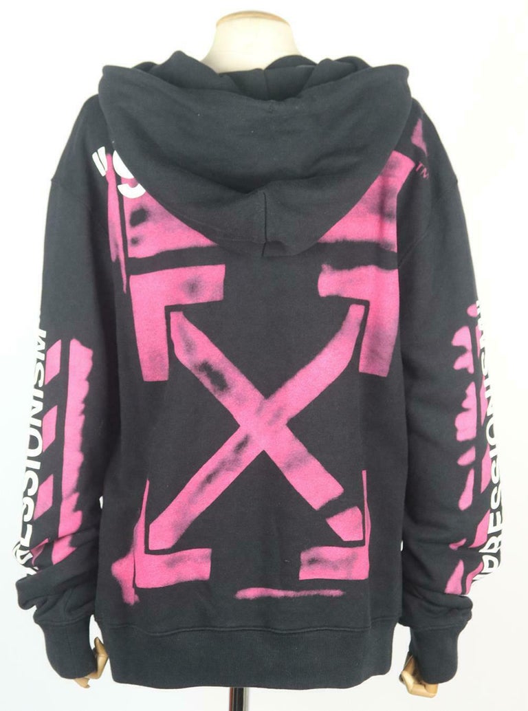 Off-White C/O Virgil Abloh Oversized Printed Cotton Jersey Hoodie