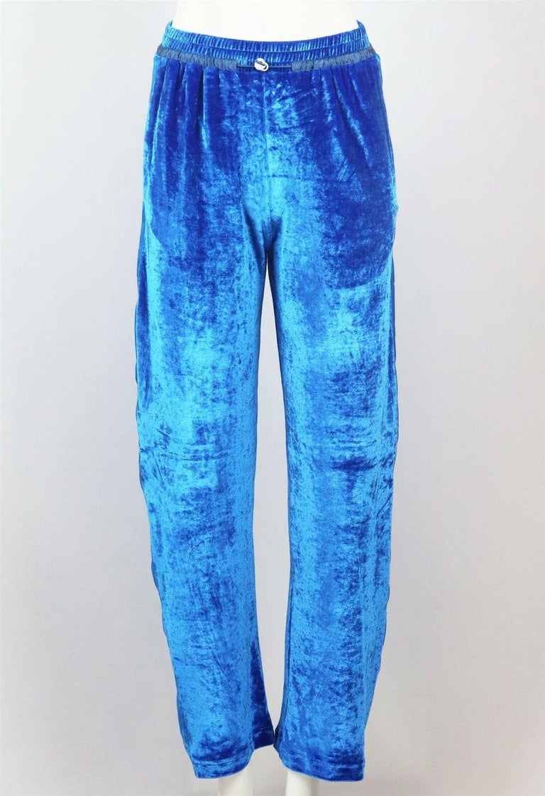 OffWhite C/O Virgil Abloh Silk Velvet Pants For Sale at 1stDibs off