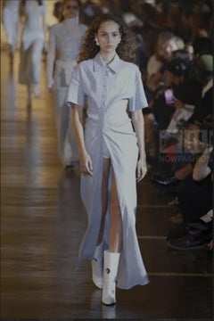 Off-White c/o Virgil Abloh White Leather Meteor Shower Cutout Wedge Boots 39