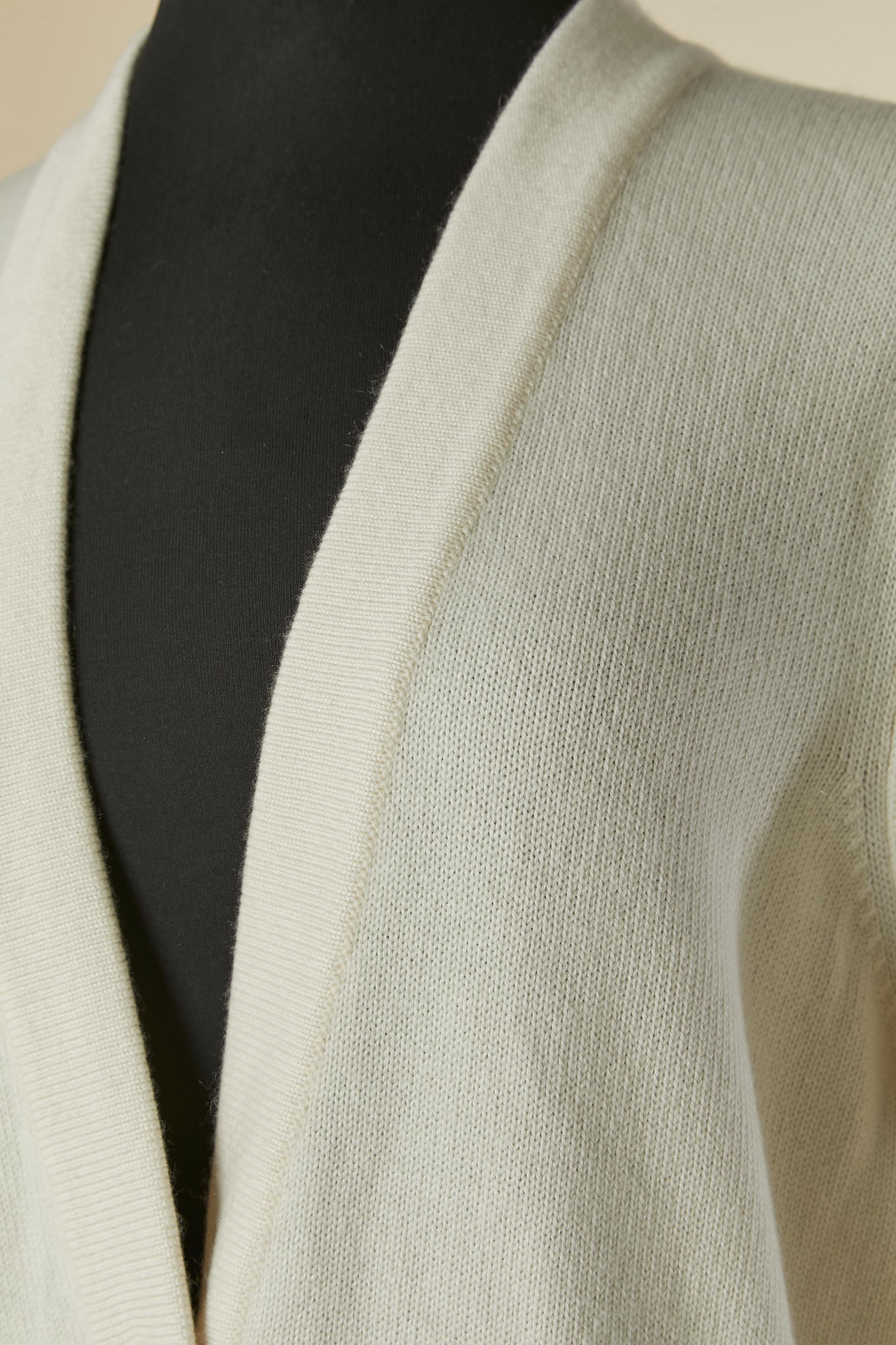 Off-white Kaschmir-Langstrickjacke CHANEL (Beige) im Angebot