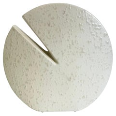 Off-white ceramic vase by Nereo Boaretto