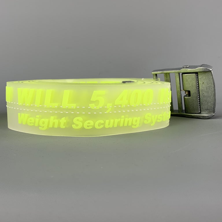 OFF-WHITE Clear Industrail Logo Transparent Rubber Belt at 1stDibs ...