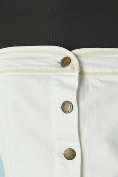 Off white cotton bustier dress Gaultier Jeans