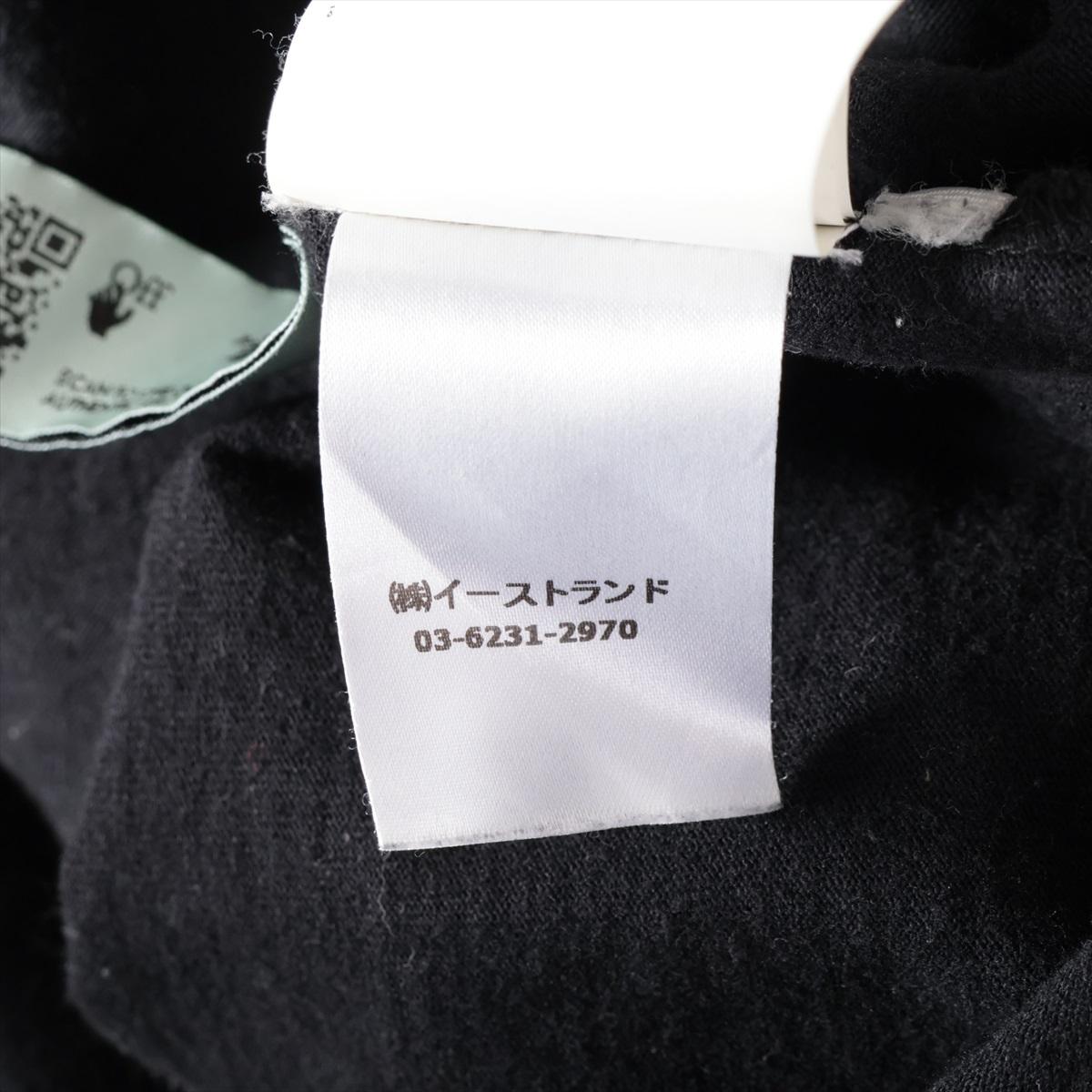 Off-White Cotton Long Sleeve Shirt Black For Sale 3