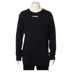 Off-White Cotton Long Sleeve Shirt Black