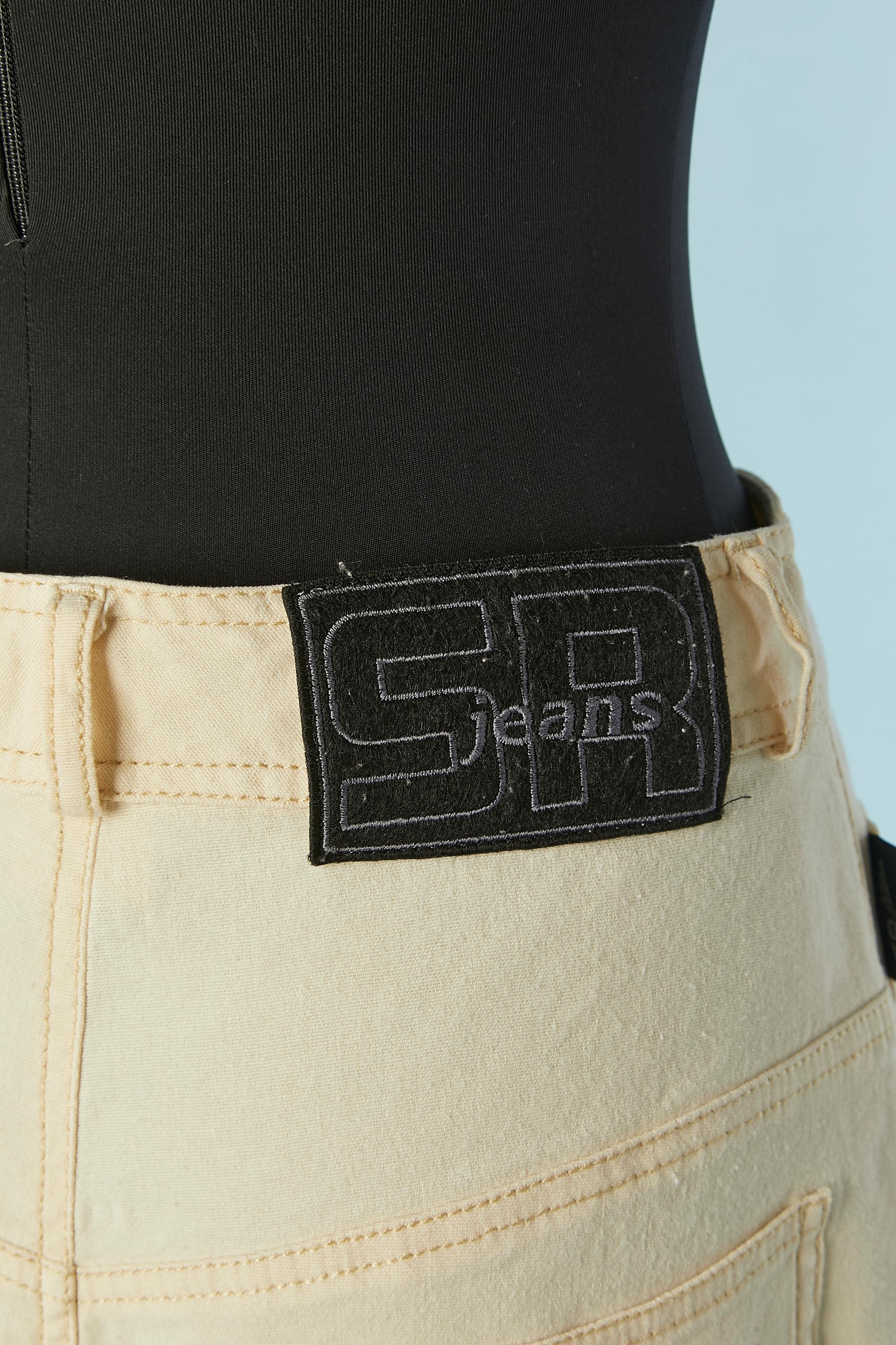 Off-white cotton skirt Sonia Rykiel JEANS For Sale 1