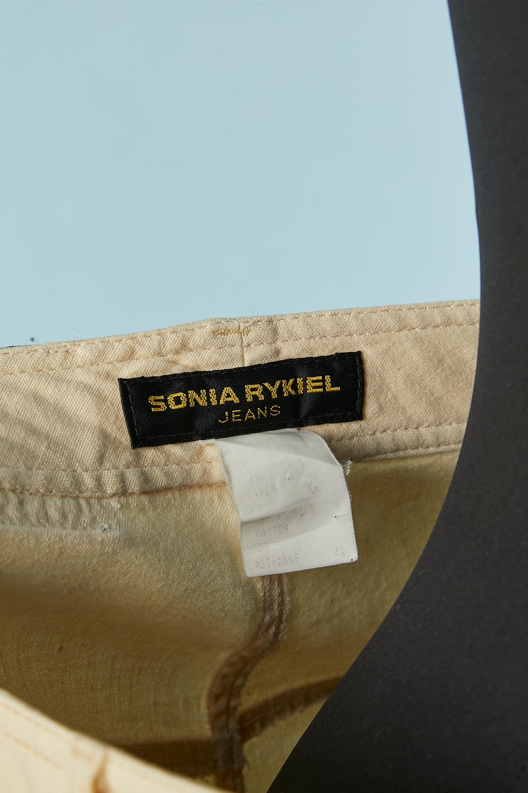 Off-white cotton skirt Sonia Rykiel JEANS For Sale 2