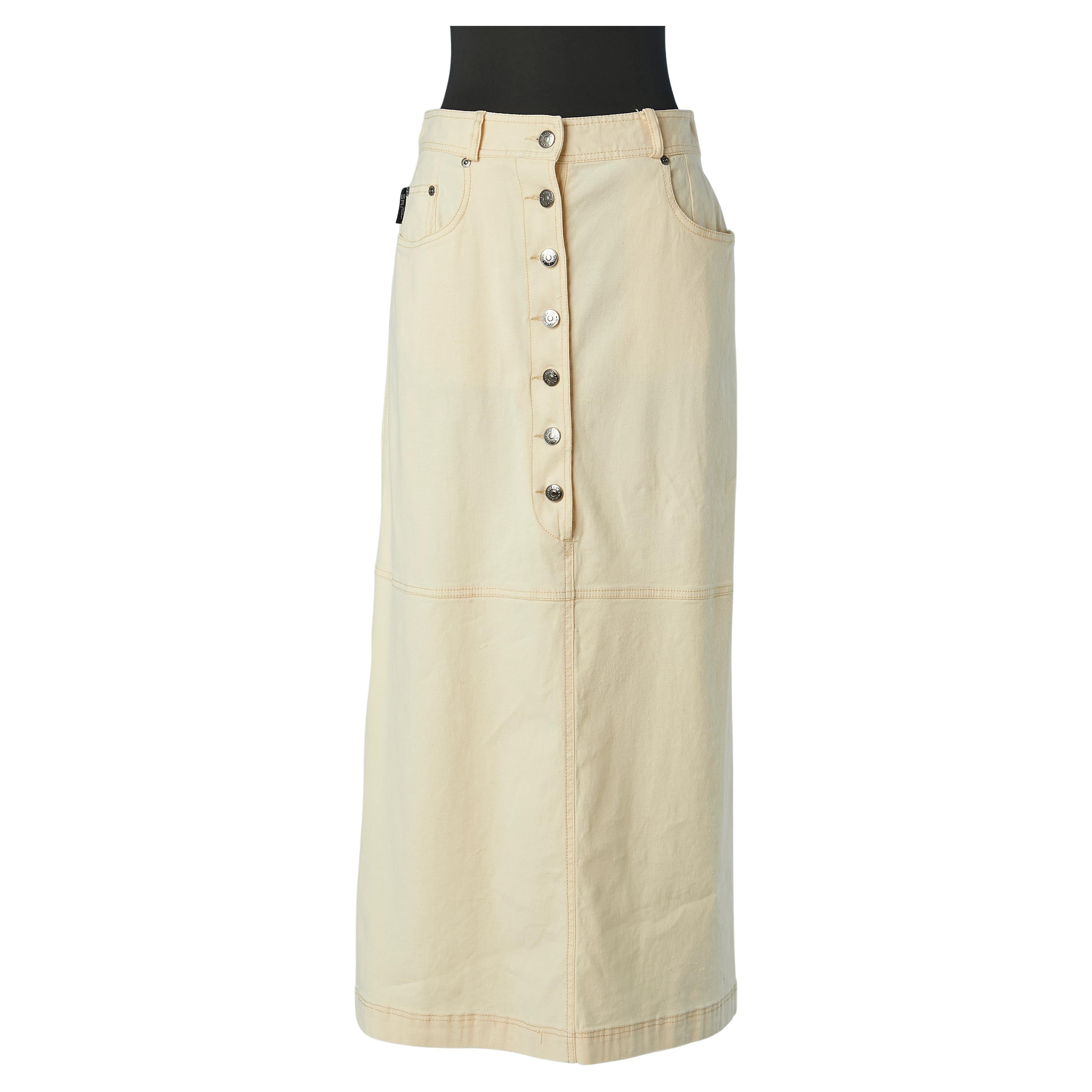 Off-white cotton skirt Sonia Rykiel JEANS For Sale
