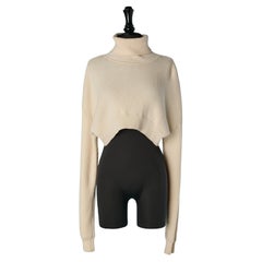 Off-white cropped sweater ALEXANDRE VAUTHIER FW 2017