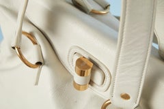 Off- white cross body bag Yves Saint Laurent Rive Gauche