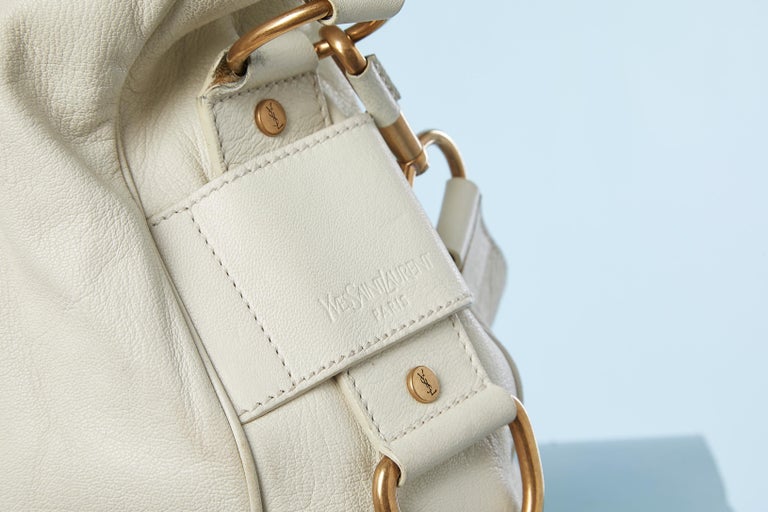 Off white cross body bag Yves Saint Laurent Rive Gauche For Sale at
