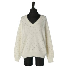 Off-white crystalized mohair sweater ALEXANDRE VAUTHIER