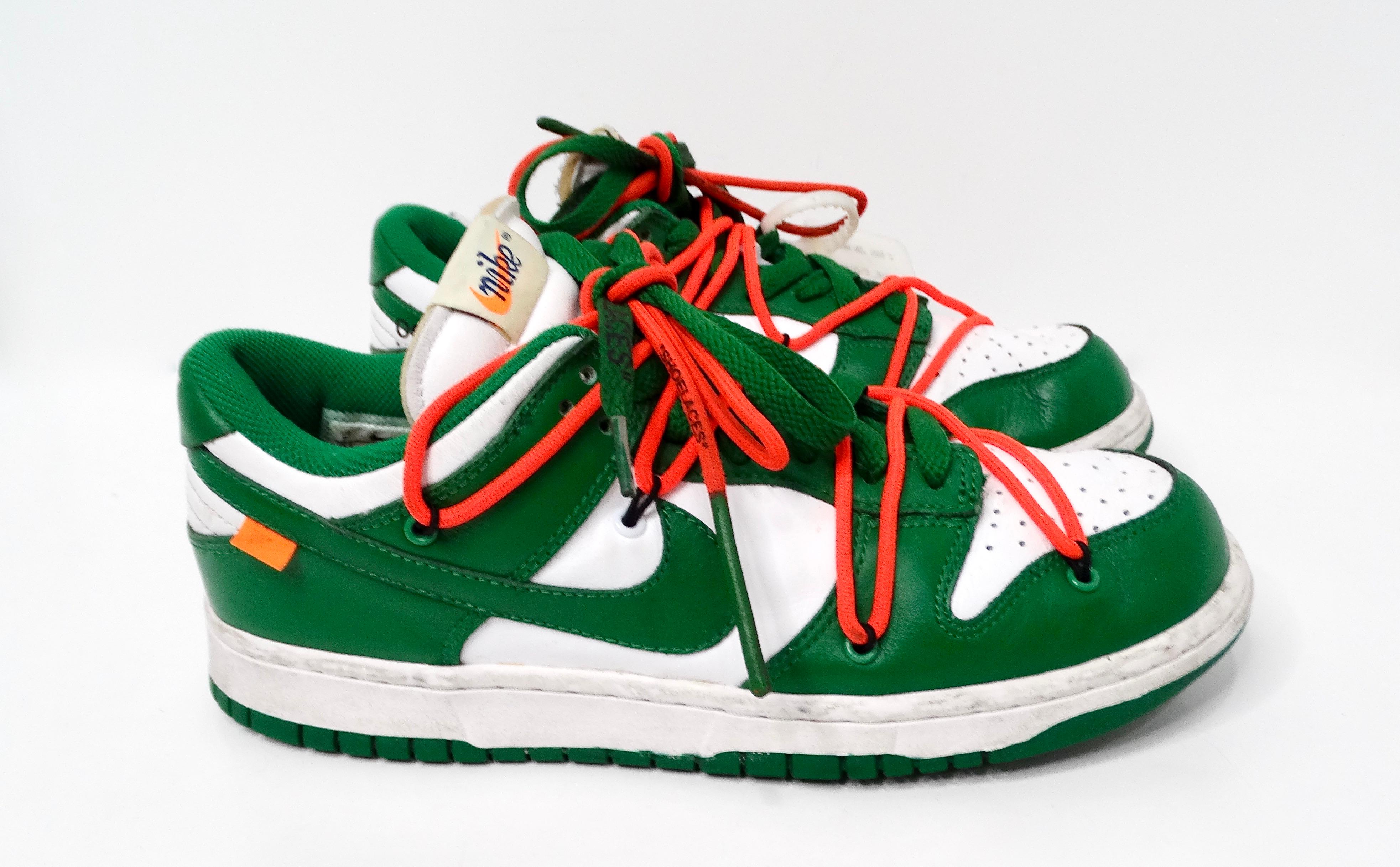 Men's Off-White for Nike Dunk Low Pine Green Sneakers 2019 For Sale