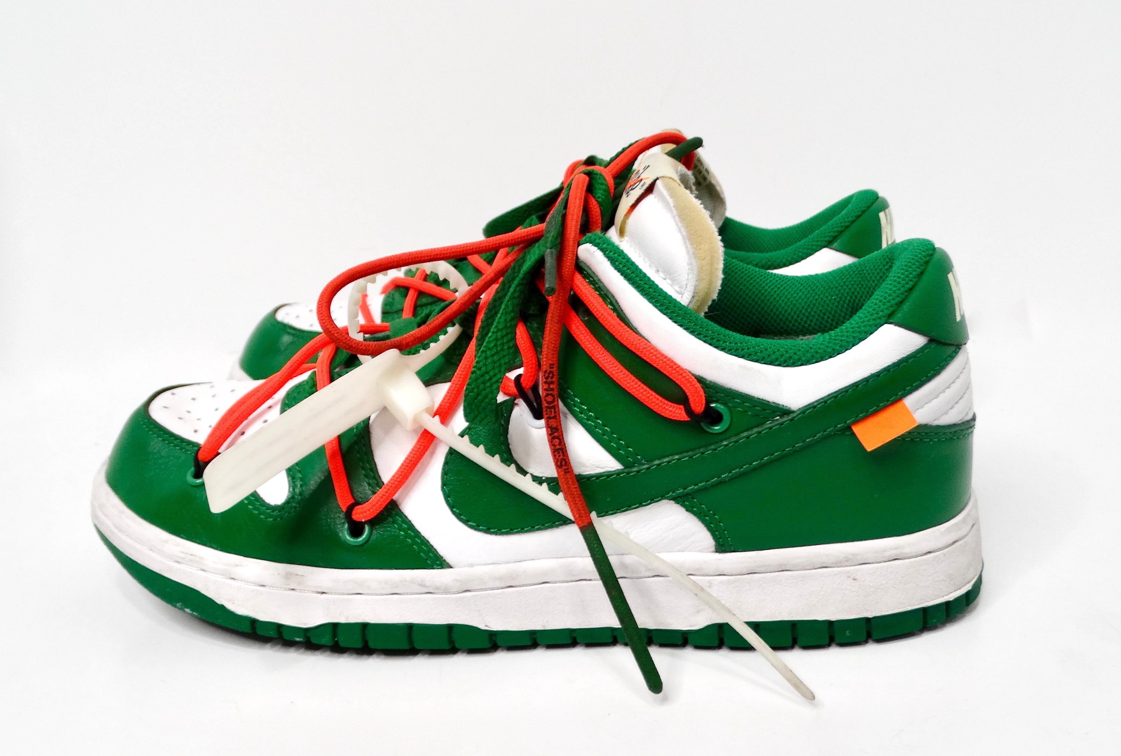 Off-White for Nike Dunk Low Pine Green Sneakers 2019 For Sale 1