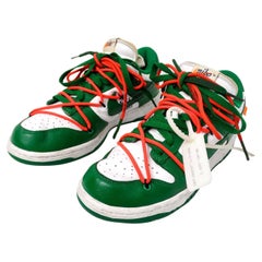 Off-White for Nike Dunk Low Pine Green Sneakers 2019