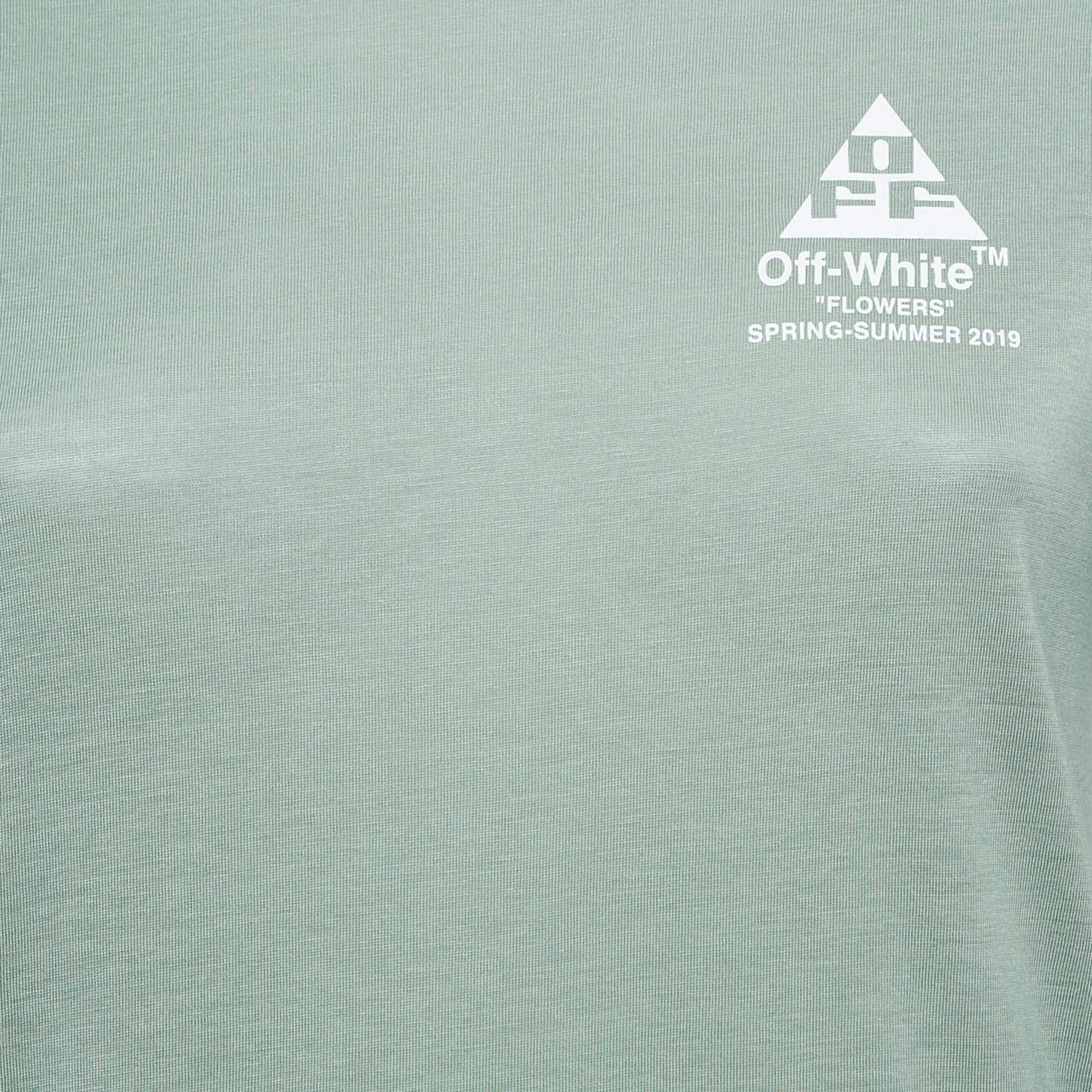 Gris Off-White - T-shirt en jersey 