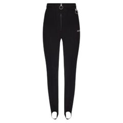 Off White High-waist Fitted Stirrup Pants