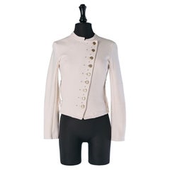 Off-white jacket with asymmetrical button placket MARITHE + FRANCOIS GIRBAUD Off-white jacket with asymmetrical button placket MARITHE + FRANCOIS GIRBAUD