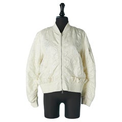 Bomber in jacquard off-white Victoria Beckham