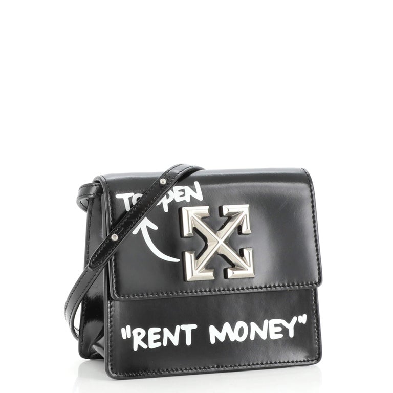 Off-White Jitney Leather French Wallet Black
