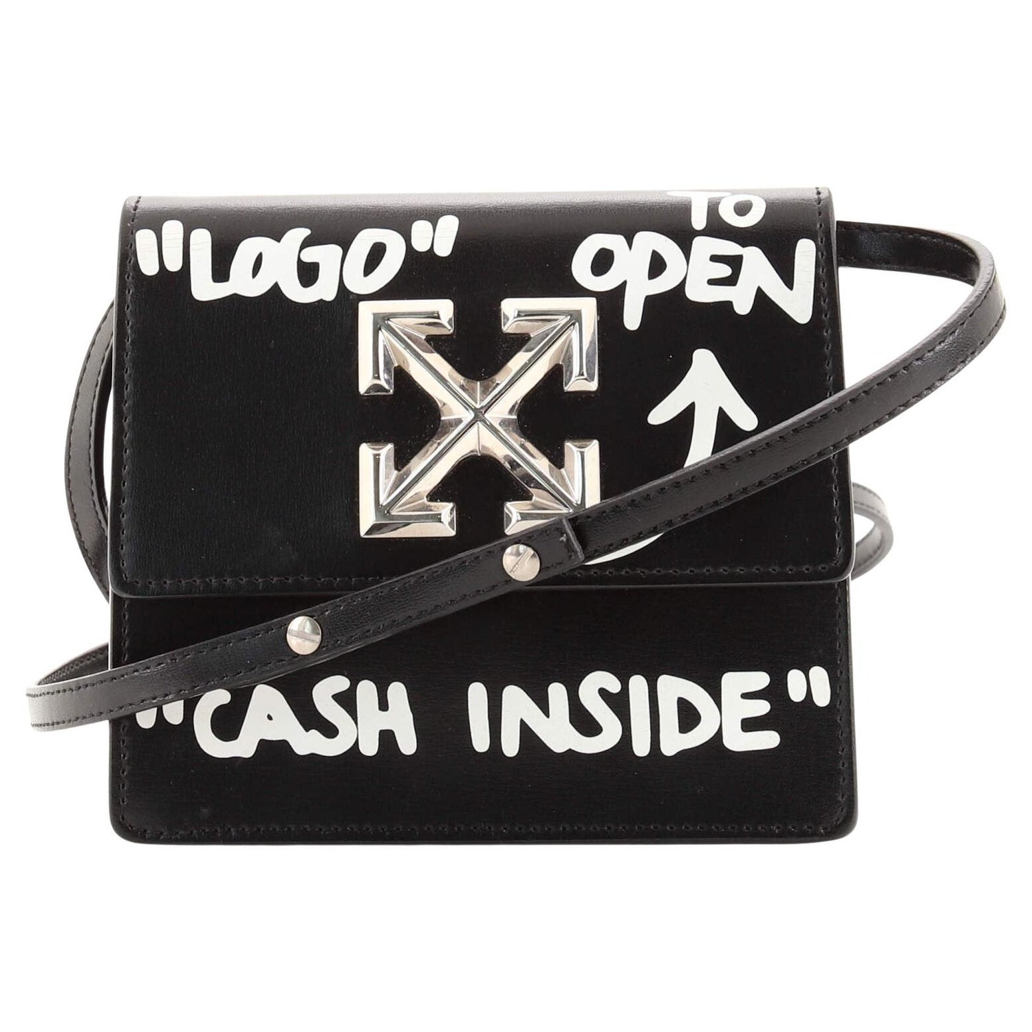 Off-White Black Cash Inside Jitney 1.0 Shoulder Bag Off-White