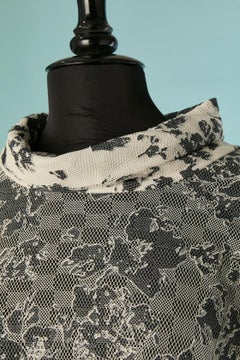Off-White lace dress with black lining JOHN GALLIANO