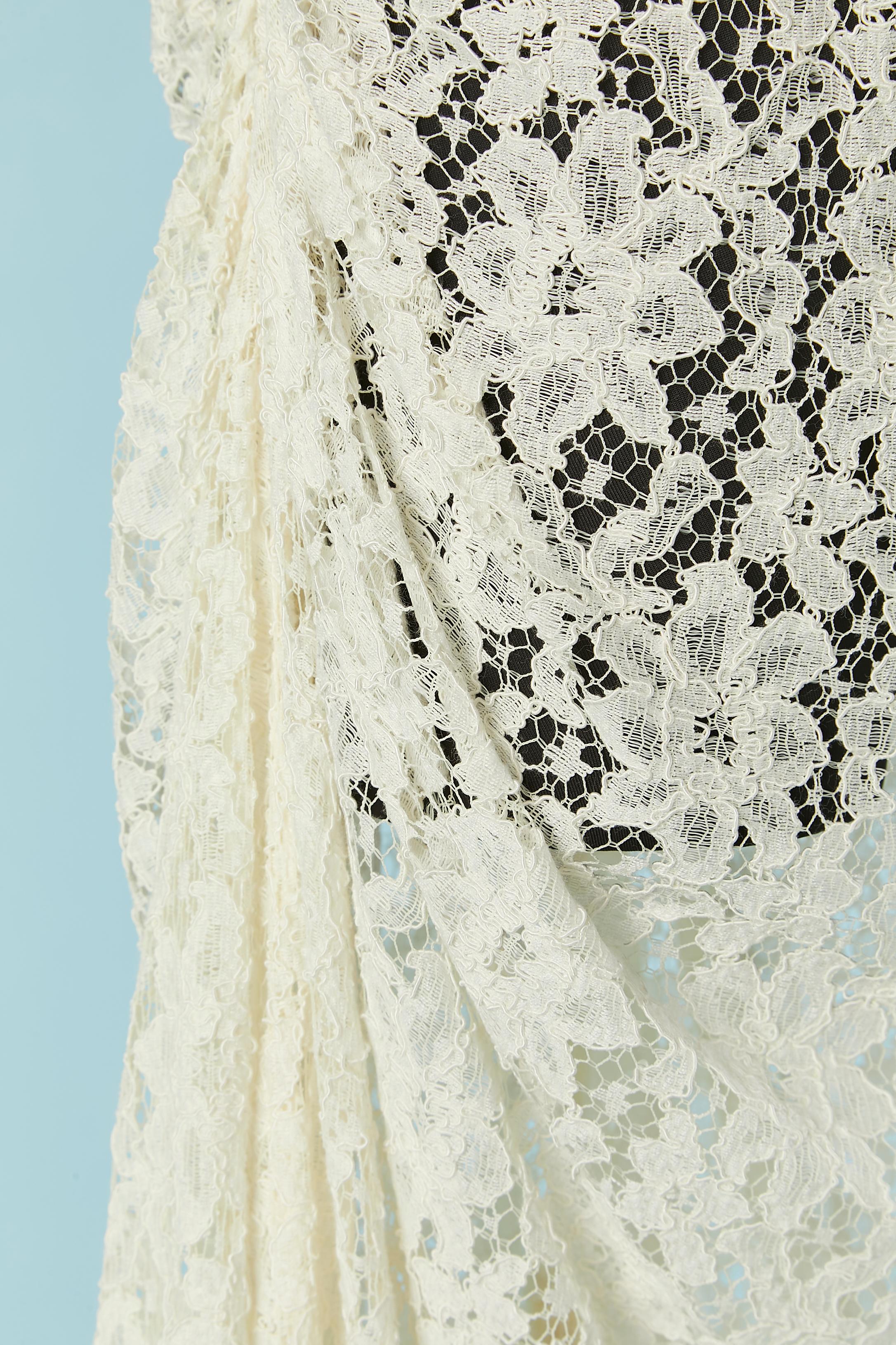 Abito da sera o da sposa in pizzo bianco sporco Marrika Nakk In condizioni ottime in vendita a Saint-Ouen-Sur-Seine, FR