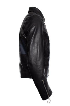 OFF-WHITE, leather biker jacket