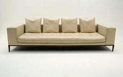 Off White Leather "Sim;lice Sofa" by Antonio Citterio for B&B Italia Maxalto