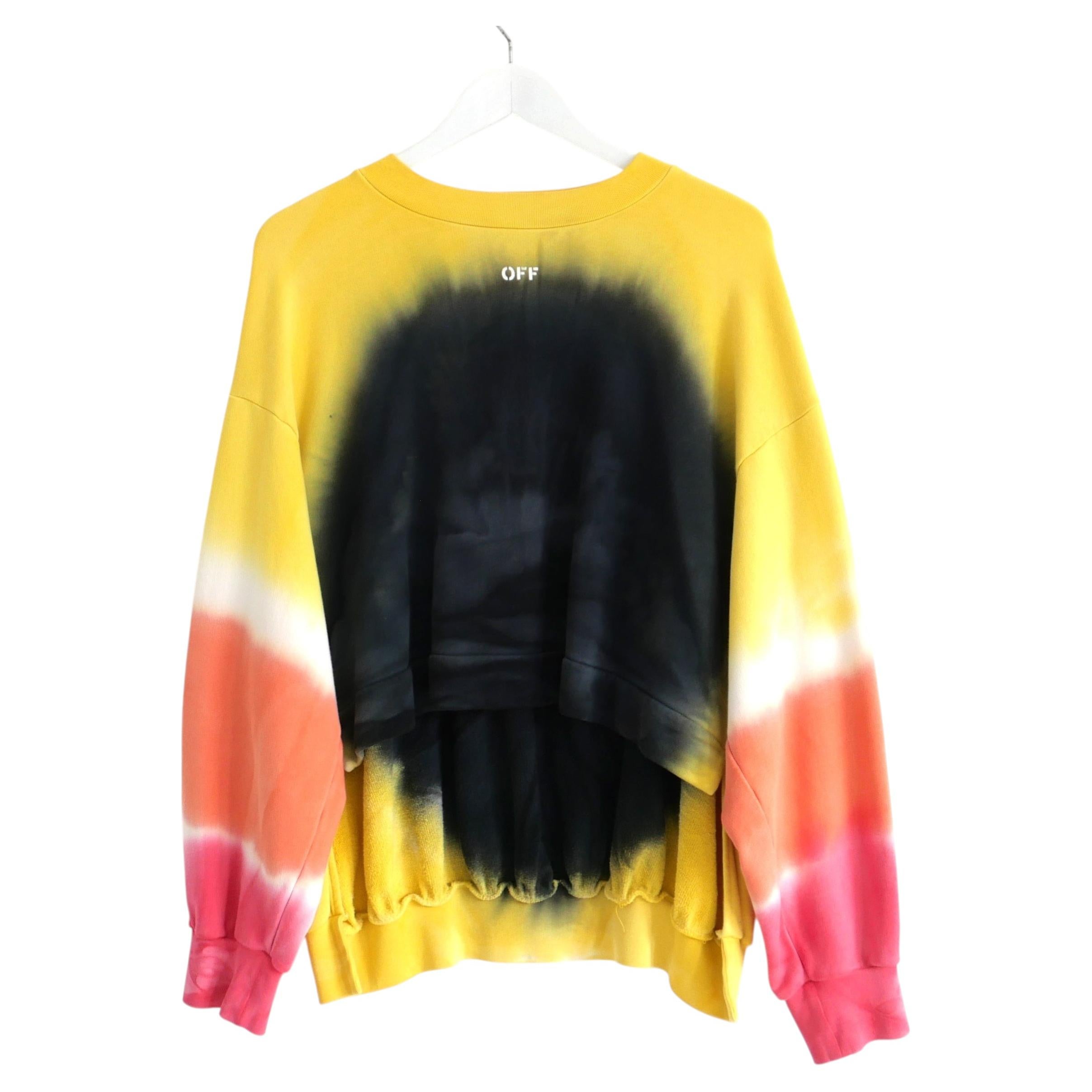 Off-White Main Label 2013 Tie Dye Drawstring Back Sweatshirt