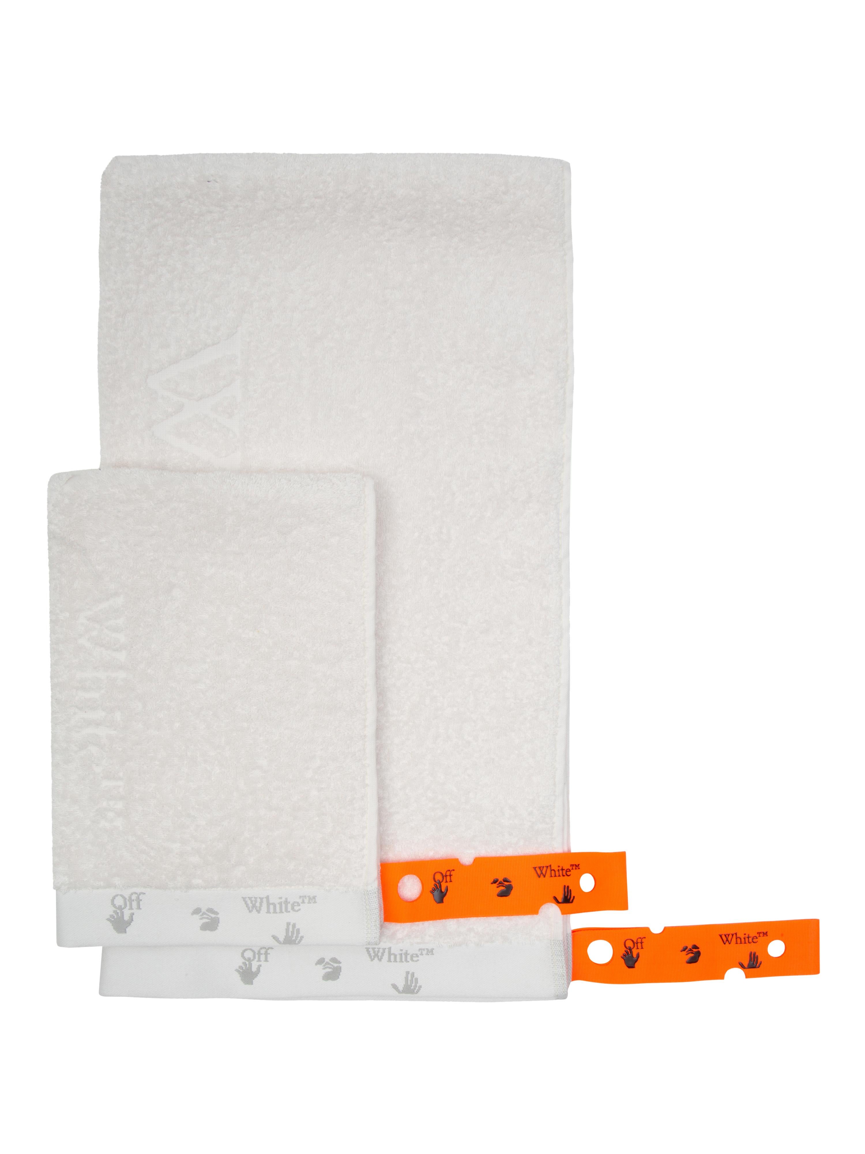 Off-White Man Swimming Logo Towel Set White No Color For Sale