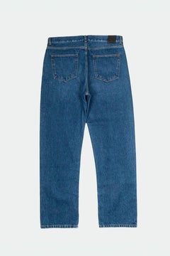 Jean Off-White pour homme, bleu, en coton, coupe ample, taille 34 L