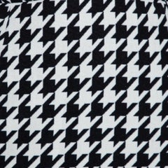 Off-White Monochrome Houndstooth Print Wool Mini Wrap Skirt S