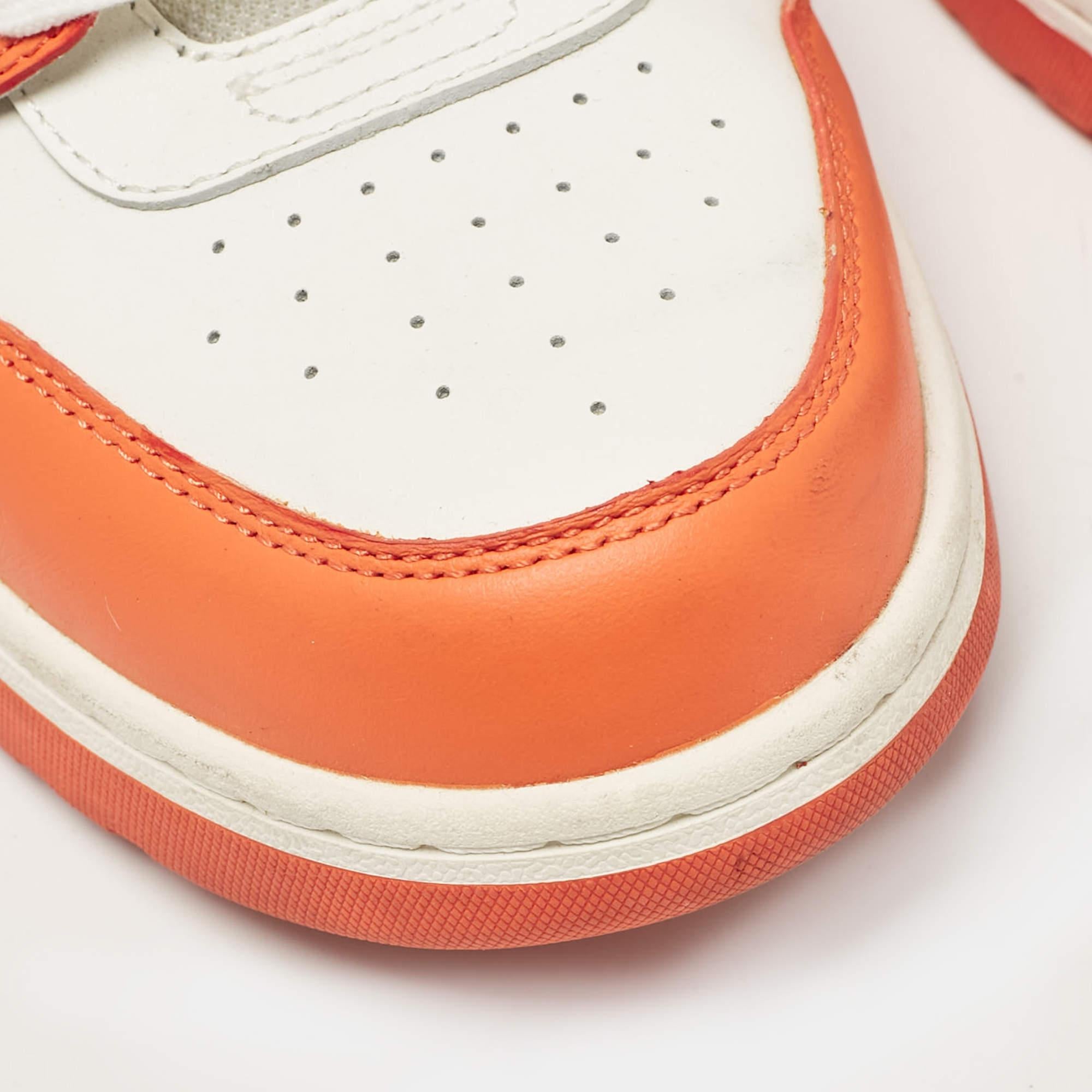 Off-White Multicolor Leather Out Of Office Lace Up Sneakers Size 42 3