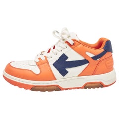 Off-White Multicolor Leather Out Of Office Lace Up Sneakers Size 42