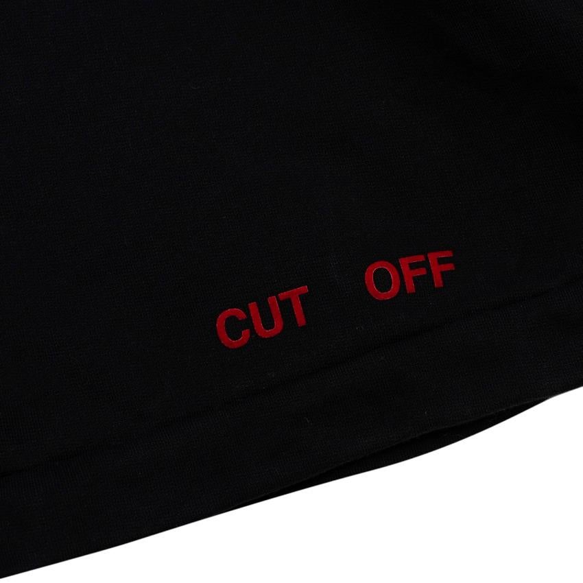 Off-White Nebraska Logo Print Black Cotton Hoodie For Sale 1