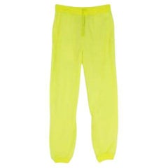 Off White Neon Yellow Joggers