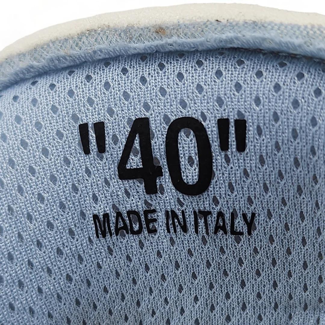 Men's Off-White ODSY 1000 Hi Top Sneakers White Pale Blue For Sale