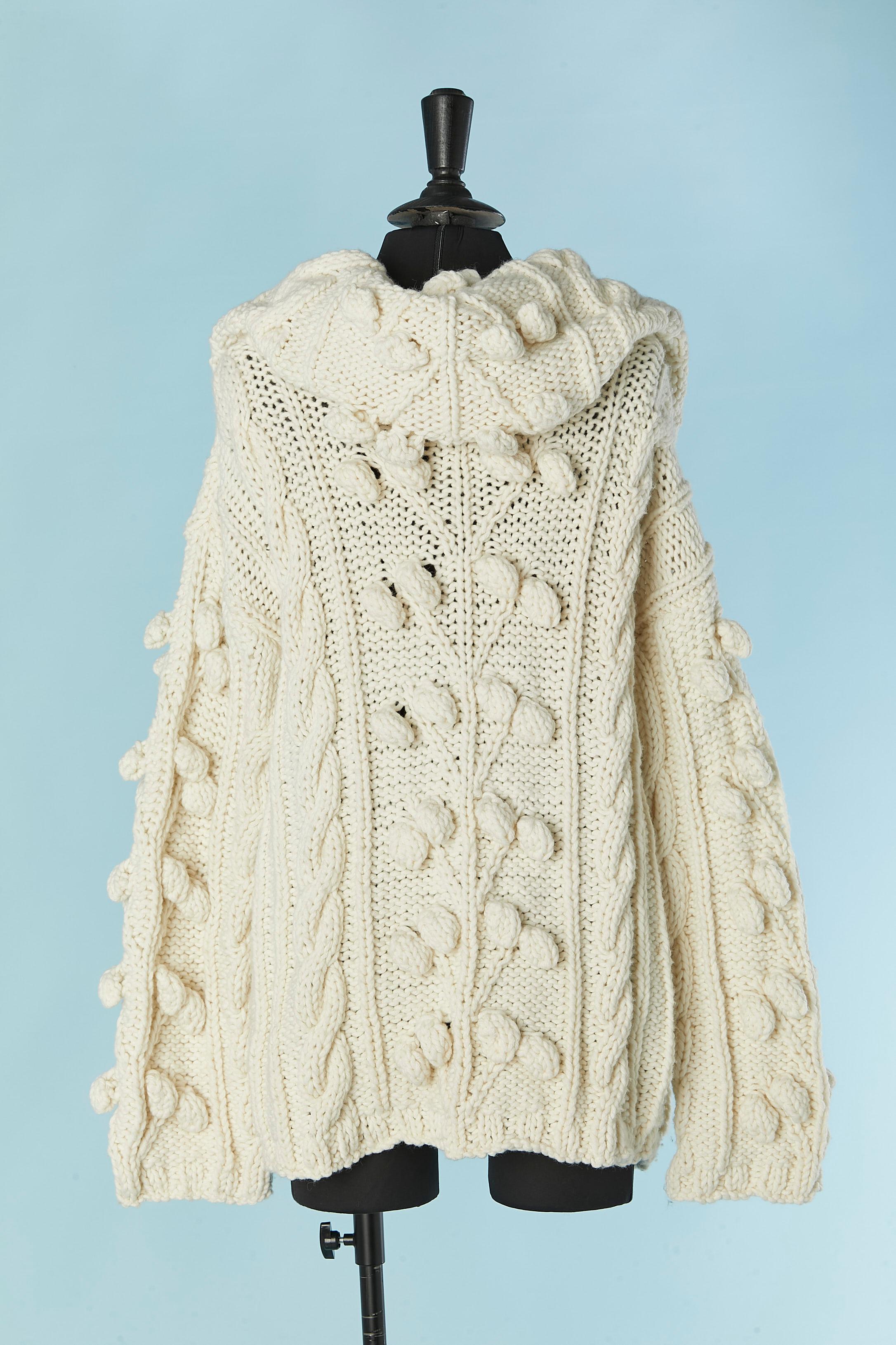 Off-white Pullover in Übergröße CHRISTIAN DIOR Boutique Damen im Angebot