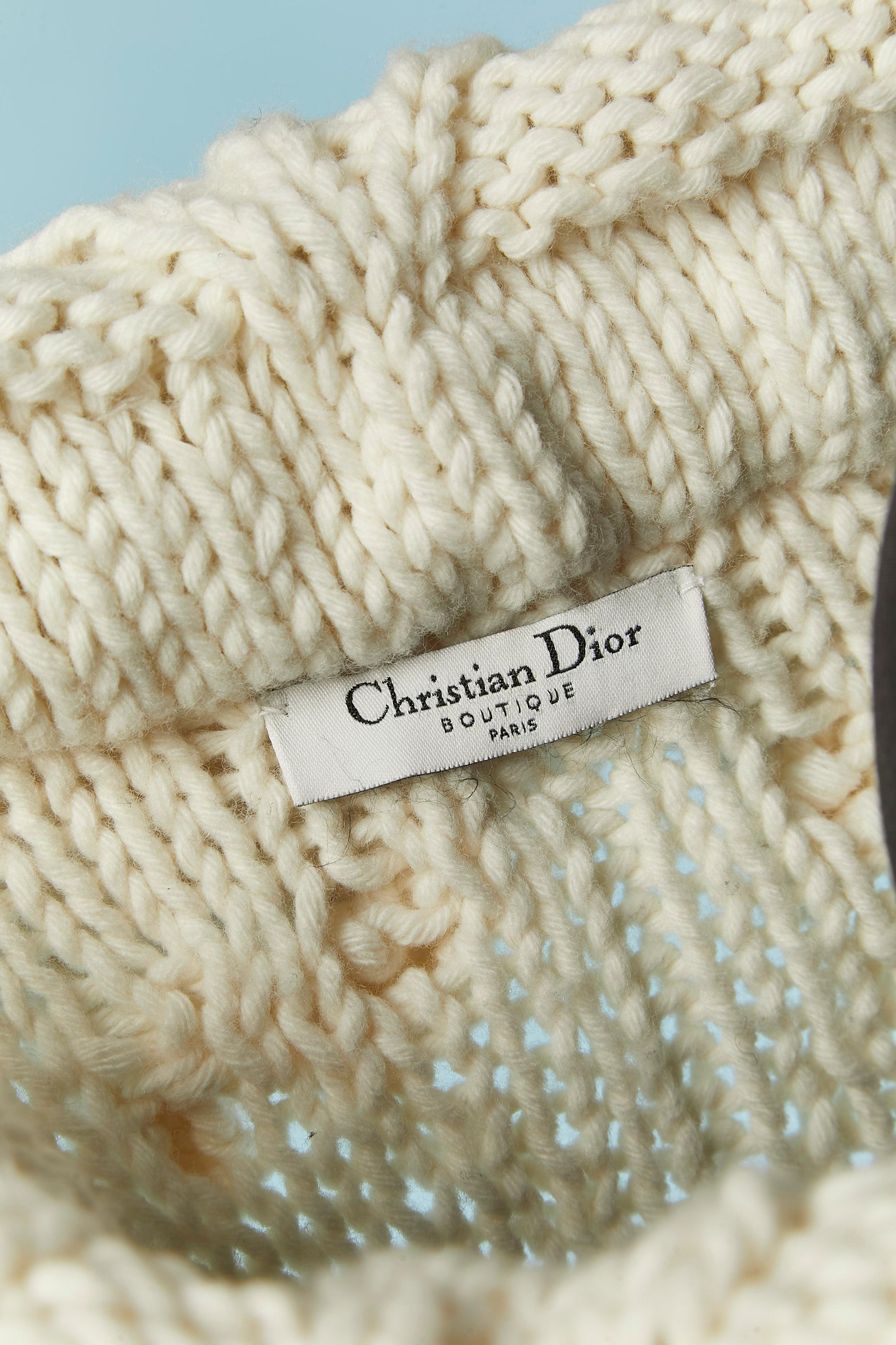 Off-white Pullover in Übergröße CHRISTIAN DIOR Boutique im Angebot 1