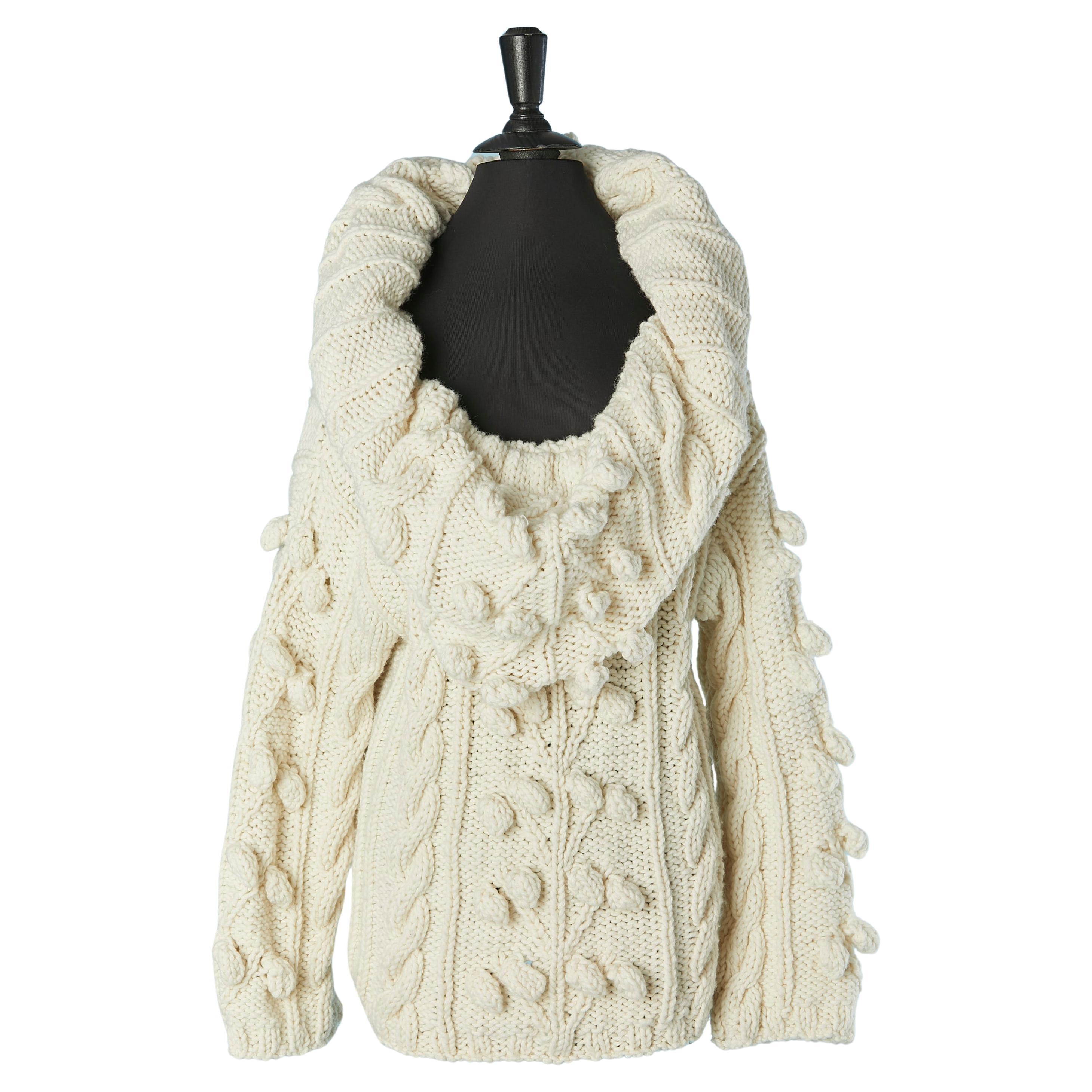 Off-white Pullover in Übergröße CHRISTIAN DIOR Boutique im Angebot