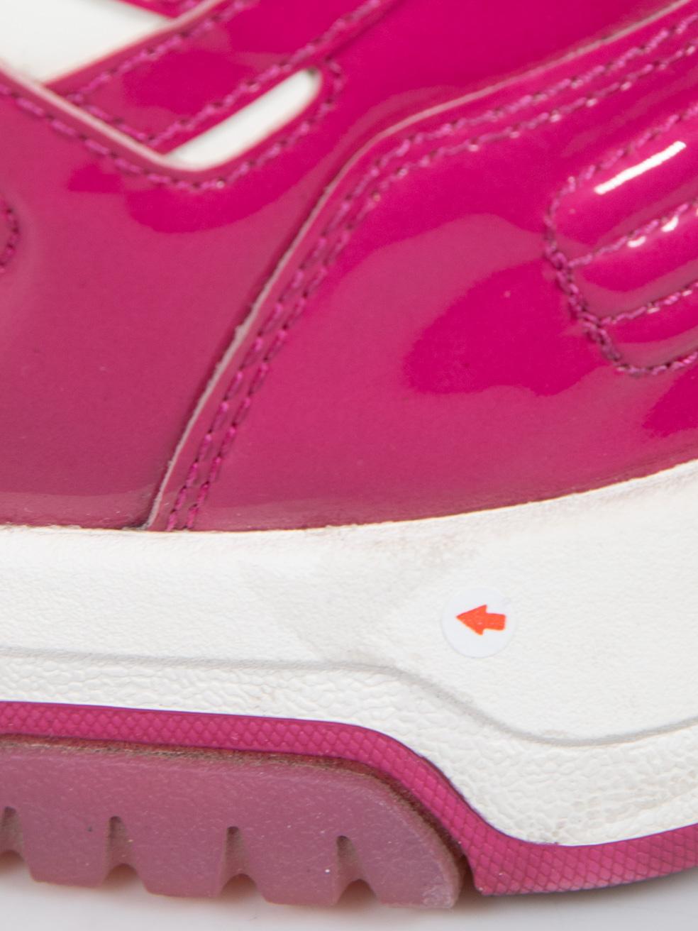 Off-White Pink Patent Out Of Office Trainers Size IT 38.5 en vente 2