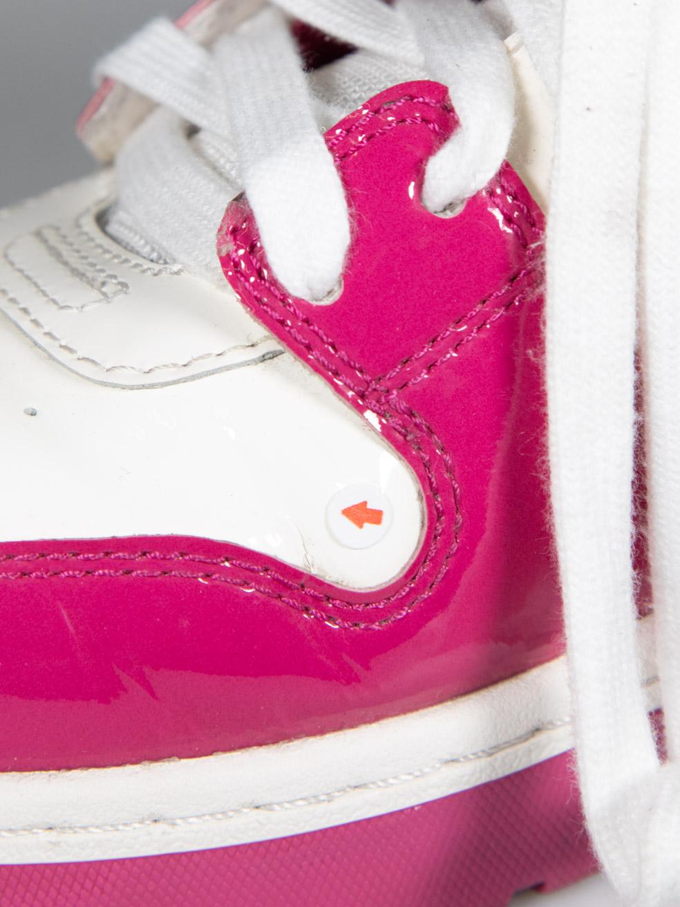 Off-White Pink Patent Out Of Office Trainers Size IT 38.5 en vente 3