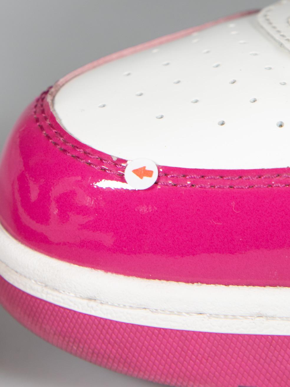 Off-White Pink Patent Out Of Office Trainers Size IT 38.5 en vente 4