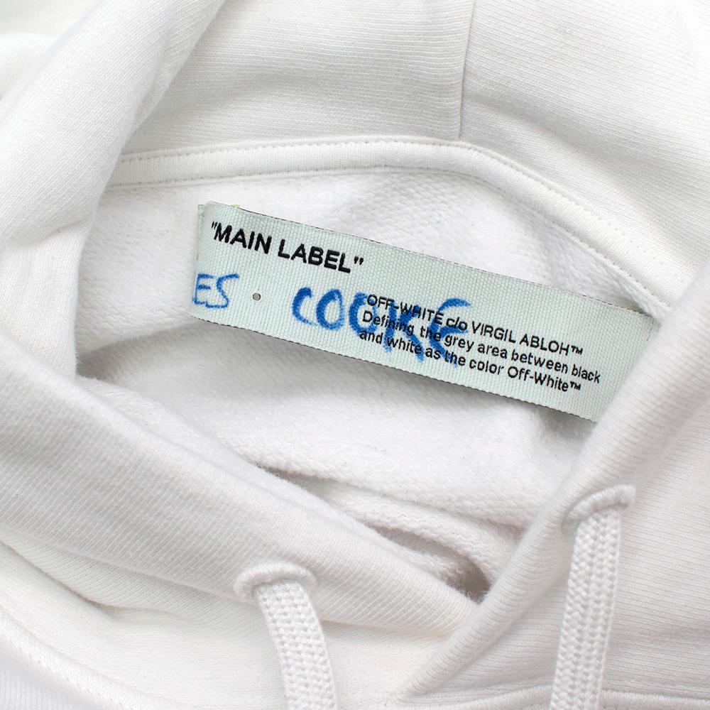 pink off white hoodie