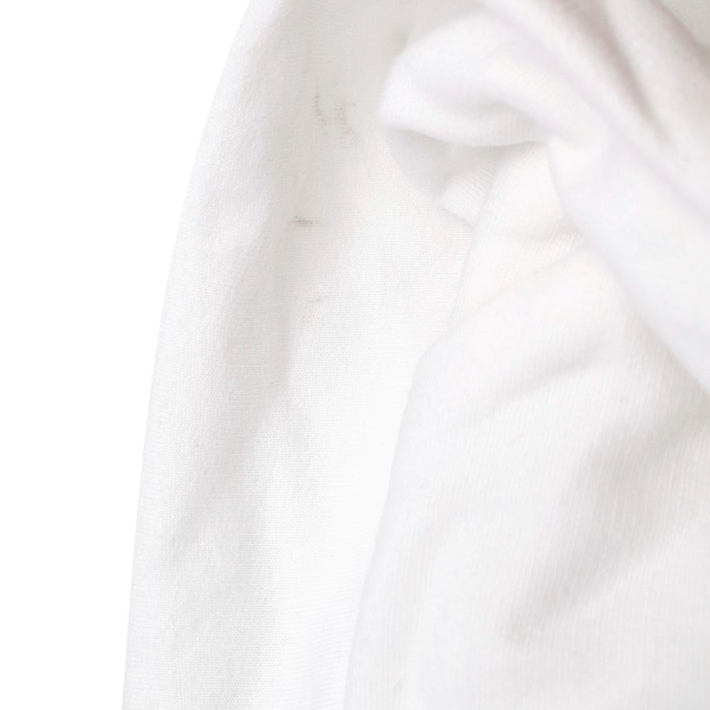 Off-White Pink/White Cotton Print Incompiuto Hoodie - Size L In Excellent Condition For Sale In London, GB