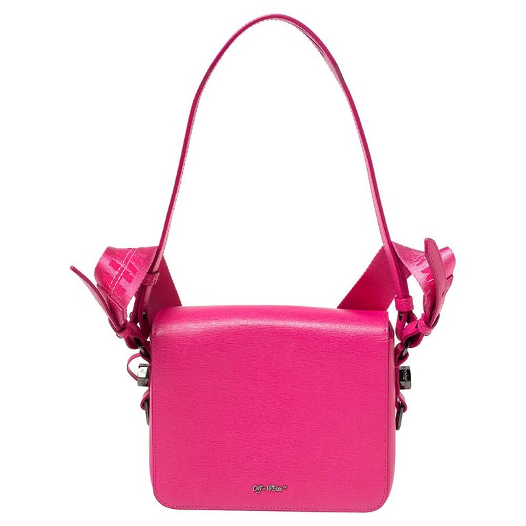 Fall in Love With Off-White Pink Binder Clip Bag