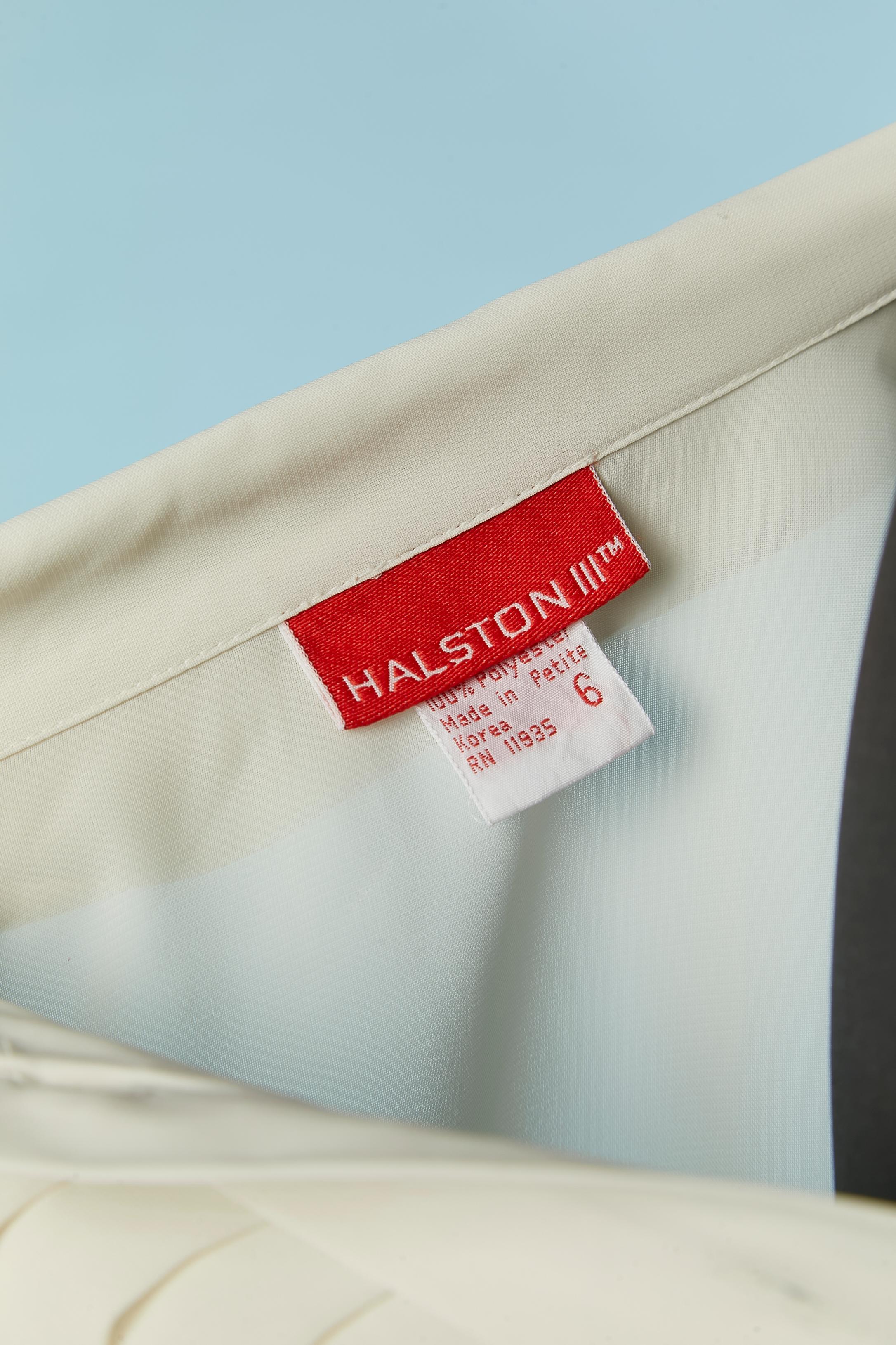 Off-white  pleated shirt with bow tie HALSTON III For Sale 2