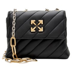 Off-White Quilted Leather Jackhammer 19 Chain Shoulder Bag