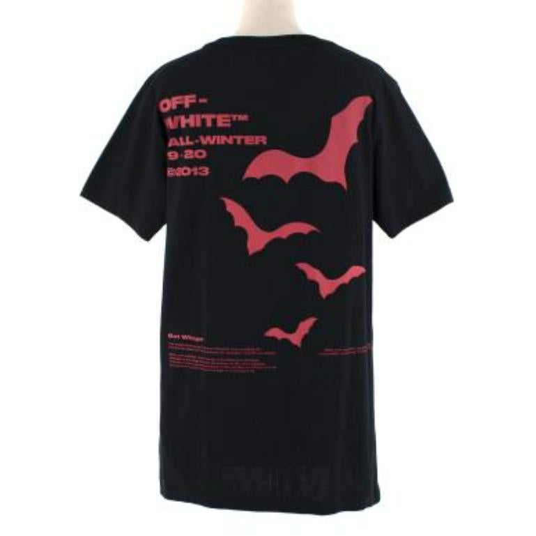 Off White Red Bat Wings Graphic Tee In Good Condition For Sale In London, GB